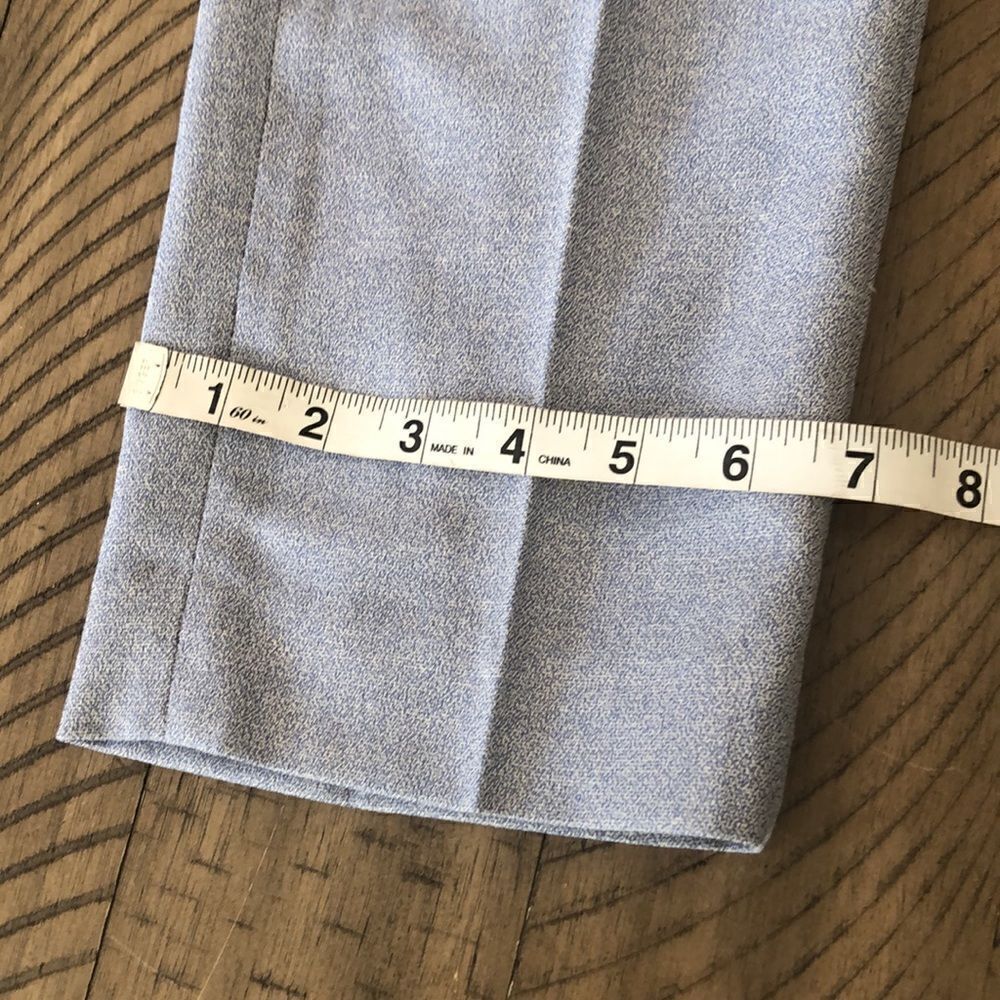 NWT Coupe Etroite 🇫🇷 4 Pocket Slim Pants in Ice 🧊 Blue w/Elastane Stretch - Picture 10 of 17